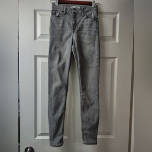 Women's Topshop Moto Gray skinny Jeans Size 24" waist